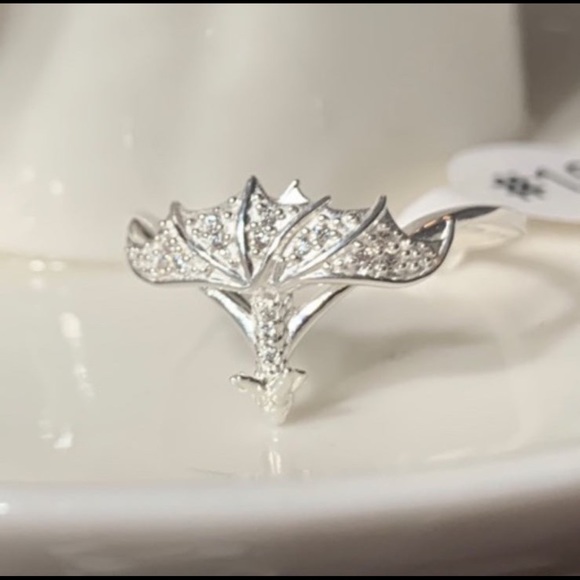 Fragrant Jewels Snow Dragon Satin Ring - Size 10 - Picture 6 of 6